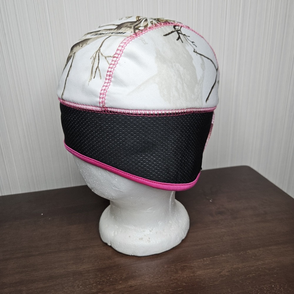 Huntworth Beanie Women OS Pink Camo Ponytail Hole Cold Weather Hunting Gear